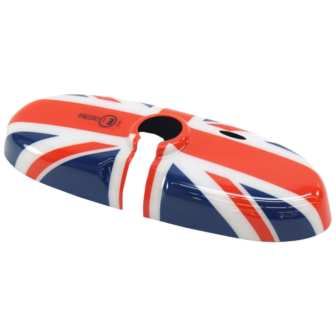 CUBIERTA RETROVISOR INTERIOR UNION JACK MINI-ROJO